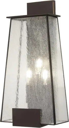 Vista 5 de Minka Lavery Lámpara de pared exterior 72601-226 Bistro Dawn - Farol de pared exterior, 1 luz de 100 vatios, bronce