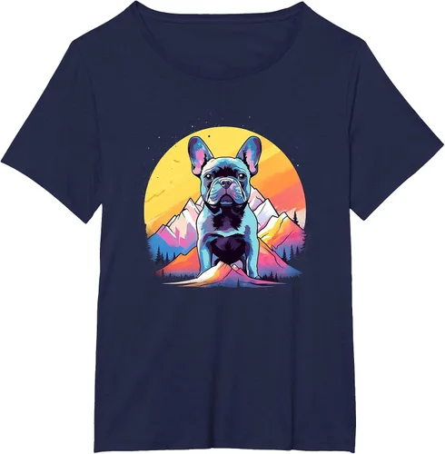 Vista 36 de French Bulldog Dog Men Women Kids T-Shirt Asphalt Grey