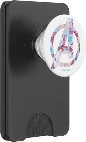 Vista 7 de Marvel Logotipo floral de los Vengadores con PopSockets PopGrip: agarre intercambiable para teléfonos y tabletas