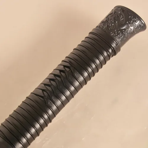 Vista 6 de Espada Hmong de polipropileno de alta resistencia para entrenamiento de artes marciales, espada antigua Samurai con funda para práctica