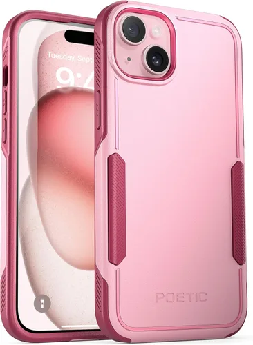 Vista 9 de Poetic Neon Series - Funda compatible con iPhone 15, doble capa, resistente, resistente, ligera, delgada, a prueba de golpes, protección contra Negro