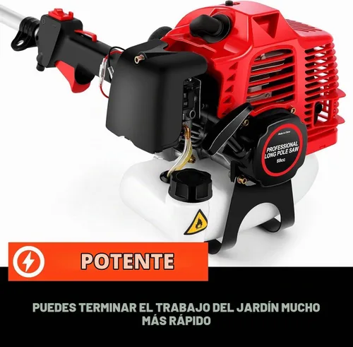 Vista 3 de Sierra de poste de 58 CC alimentada a gas, 2 ciclos a gas con poste de 11.5
