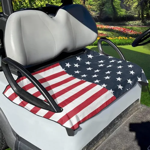 Vista 46 de AFPANQZ Toalla personalizada para cubierta de asiento de carrito de golf, añade tu texto, imagen, logotipo, nombre, protector de asiento de carrito