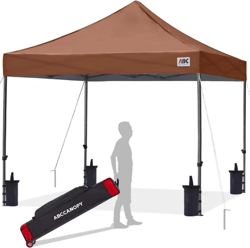 Vista 34 de ABCCANOPY Toldo Desplegable – Carpa/Toldo Portátil para Patio Exterior de 8 x 8 Pies, Resistente para Patio Trasero y Terraza con 4 Sacos de Arena