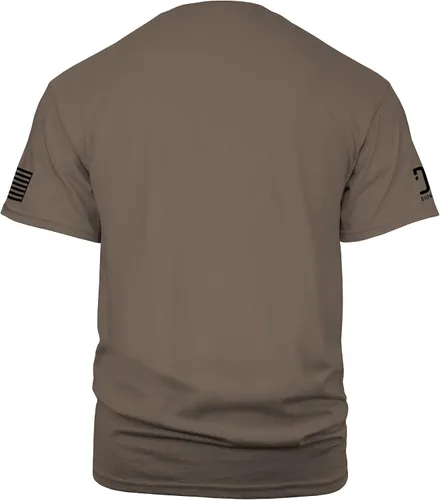 Vista 3 de Camiseta militar de calavera con la bandera del guerrero estadounidense.