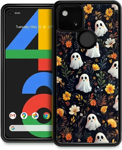 Vista 87 de Funda compatible con Google Pixel 4A 5G, Nochebuena, Google Pixel 4A 5G, delgada, suave, a prueba de golpes, TPU para mujeres y niñas, niños, funda