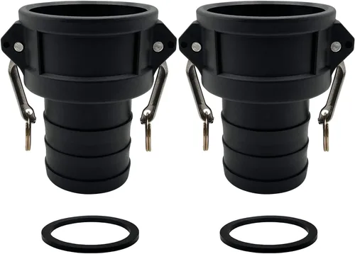 Vista 12 de BITOBITOTU - 2 accesorios Camlock Poly NPT A-50 1/2 pulgadas, tipo A, acoplamientos estándar de leva, accesorios de bloqueo de leva, ajuste