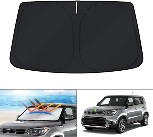 Vista 153 de KUST Parasol para parabrisas para BMW X1 F48 2016, 2017, 2018, 2019, 2020, 2021, 2022, accesorios de ajuste personalizado, parasol plegable
