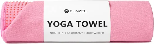 Vista 9 de Eunzel Toalla de yoga, toalla para esterilla de yoga caliente con puntos de agarre, absorbente de sudor, antideslizante, para yoga caliente, pilates