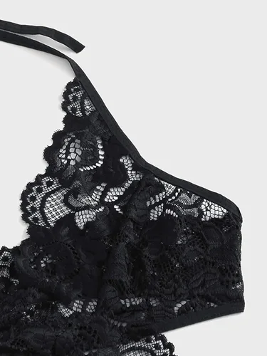 Vista 5 de Donnalla - Conjunto de lencería sexy para mujer, 2 piezas, brasier y pantaletas, conjunto de ropa de dormir