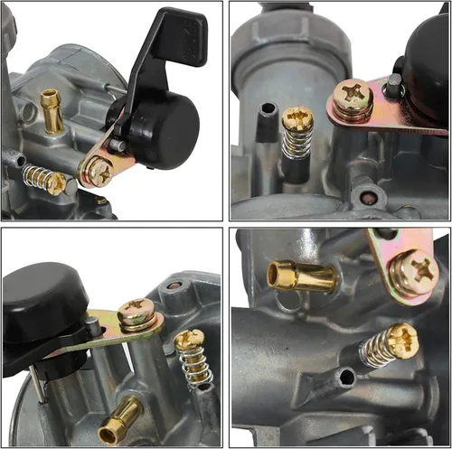 Vista 6 de ALL-CARB Carburador PZ22 de 0.866 in con filtro de aire de repuesto para 110cc 125cc SSR Sunl Taotao Pit Bike ATV Carb