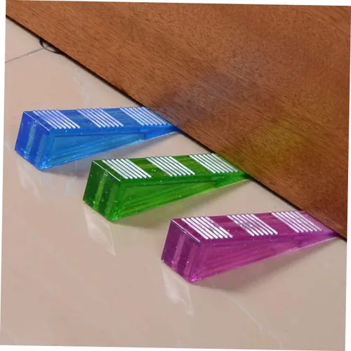 Vista 7 de Tope de puerta verde antideslizante protector de dedo flexible Soporte de puerta para todo el diseño de cristal de piso para puertas de cierre
