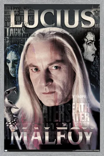 Vista 11 de Trends International The Wizarding World: Harry Potter - Póster de pared de Lucius Malfoy, 34 pulgadas de largo x 22.4 W, versión premium sin marco