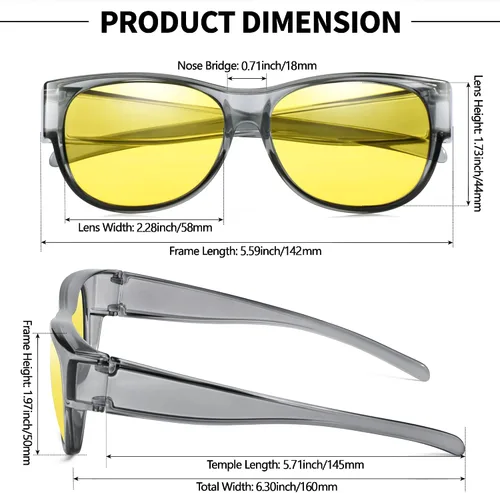 Vista 2 de URUMQI Gafas de sol polarizadas para mujer gafas de sol de ojo de gato de moda UV400 marco flexible TR90