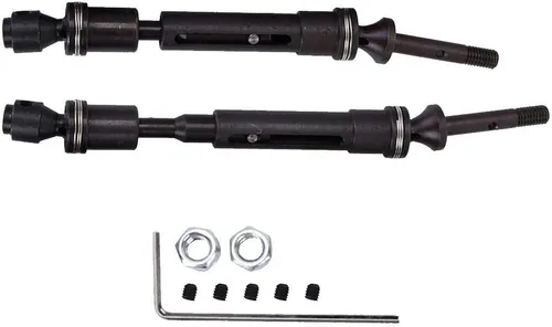 Vista 9 de Eje de transmisión de automóvil a control remoto, piezas de accesorios de metal para eje de transmisión delantero trasero compatible con Slash Huan