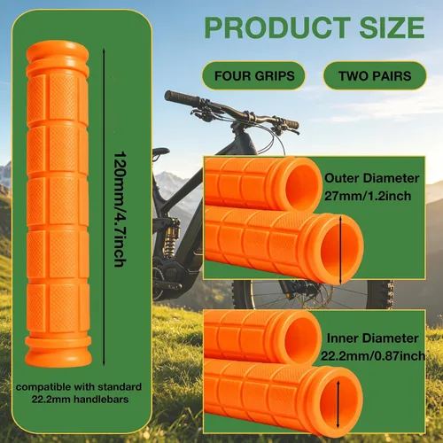 Vista 11 de 2 pares de empuñaduras para manillar de bicicleta para bicicletas