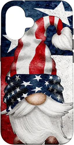 Vista 32 de 4th of July Independence Day Gnome for Women Memorial Day Case for iPhone 17