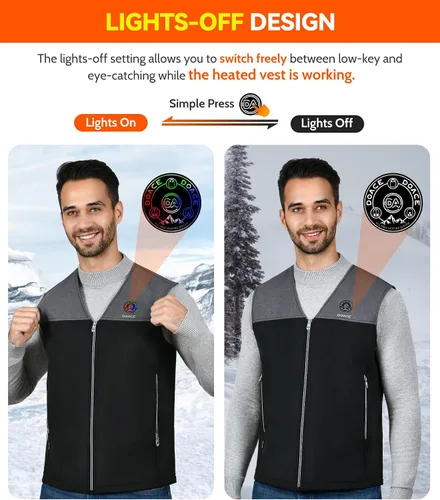Vista 4 de DOACE Heated Vest for Men & Women, Smart heated Jacket, Battery Not Included