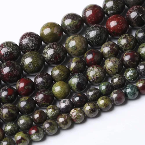 Vista 40 de 90 PIEZAS 4MM Cuentas de Piedra Sangrienta Africana Cuentas de Piedras Preciosas Naturales Redondas para Hacer Joyas DIY Piedra de Energía