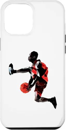 Vista 6 de Funda de baloncesto retro para iPhone 15 con diseño de jugador de baloncesto