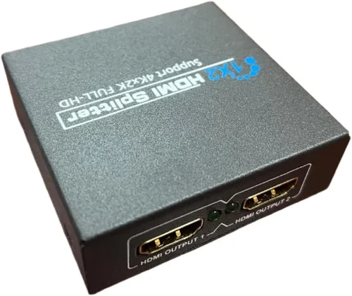 Vista 2 de BG-521 1x2 2 puertos Power HDMI Splitter Versión 1.4 Certificado Full Ultra HD 4K/2K 1080p y resolución 3D