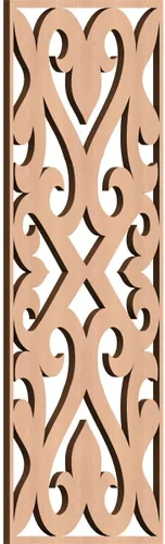 Vista 40 de Keene Paneles de pared decorativos de madera con calado, 9 3/8 pulgadas de ancho x 24 3/8 pulgadas de alto x 1/4 de alto, abedul Birch