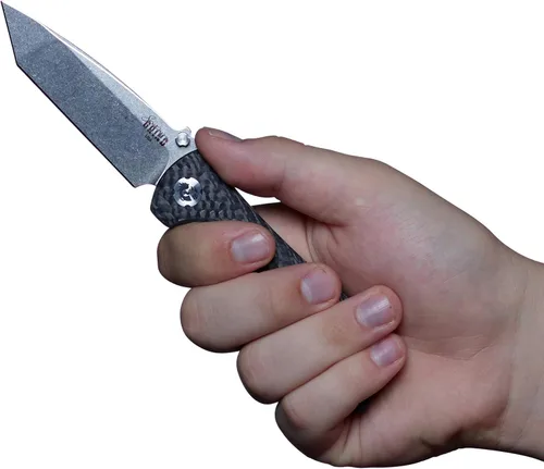 Vista 3 de Southern Grind Cuchillo plegable Spider Monkey Tanto con mango de fibra de carbono