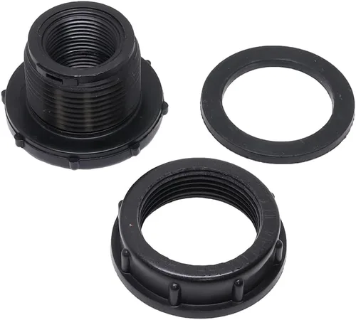 Vista 3 de Valley Industries Montaje de mamparo de polipropileno - 1-1/2" FNPT x 1-1/2" FNPT