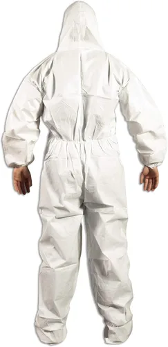 Vista 4 de Quest Barrierwear - Overol desechable para hombres y mujeres, traje protector para materiales peligrosos