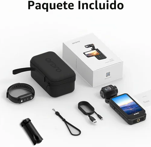 Vista 7 de ORDRO Videocámara de bolsillo M5, videocámara de video 4K 60FPS de estabilización de 3 ejes, cámara de bolsillo de visión nocturna IR para vlogging