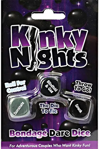 Vista 3 de Creative Conceptions Kinky Night Juego de dados para parejas para adultos. Escenarios estimulantes para tu cita nocturna, se burlan y juegan juntos