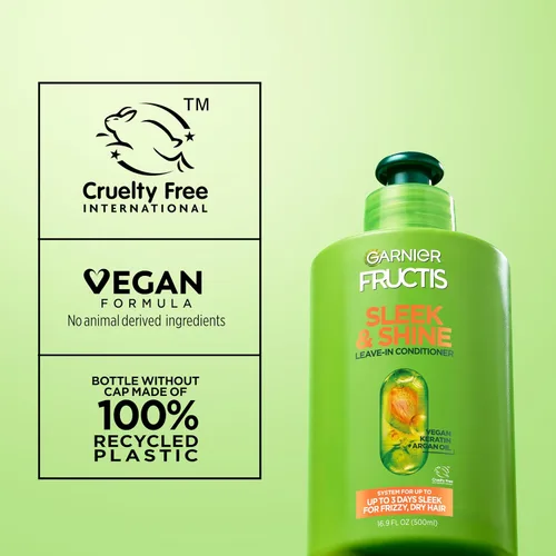 Vista 7 de Crema elegante e intensamente brillante, suave y deja acondicionado de Garnier Fructis, 10.2 Oz lq onzas.