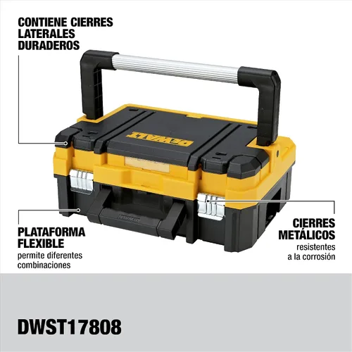Vista 2 de DEWALT TSTAK - Organizador de almacenamiento de herramientas, mango largo (DWST17808), talla única (paquete de 4)