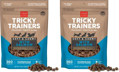 Vista 8 de Cloud Star Tricky Trainers - Golosinas suaves y masticables para entrenamiento de perros, bolsa de 5 onzas, sabor cheddar, ayuda de comportamiento