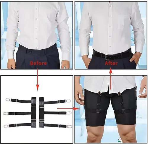 Vista 7 de Bexicsea Mens Shirt Stays for Shirt Tuckers.