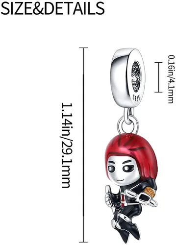 Vista 3 de LIGHTDOG Alliance Charm compatible con pulseras Pandora Europe, cuentas colgantes de plata de ley 925, regalo para el día de la madre, joyería