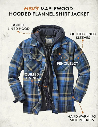 Vista 5 de Legendary Whitetails Men's Maplewood Hooded Shirt Jacket