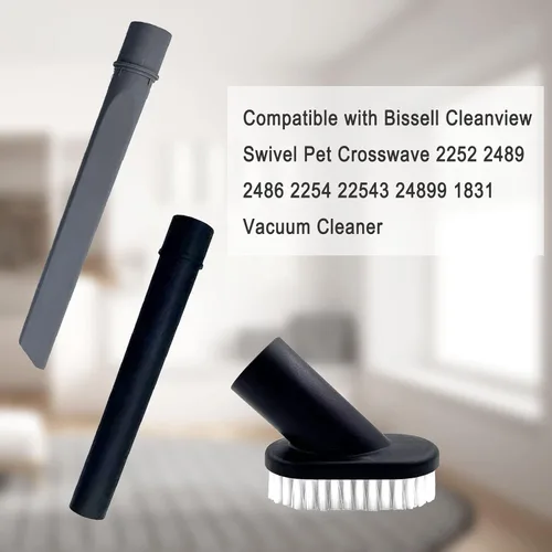 Vista 2 de Bvhonwe Accesorios de Aspiradora Kit de Limpieza Herramienta para Hendiduras+Varilla de Plástico+Cepillo para Polvo Compatible con Bissell Cleanview