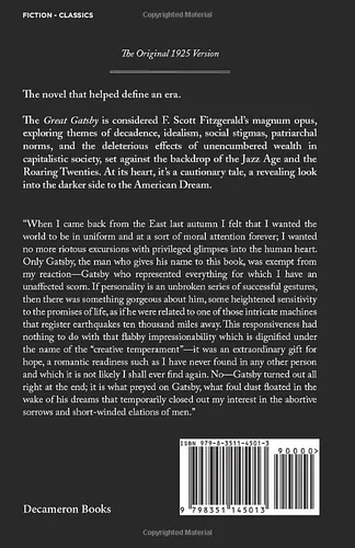 Vista 2 de The Great Gatsby Original 1925 Edition (An F. Scott Fitzgerald Classic Novel)