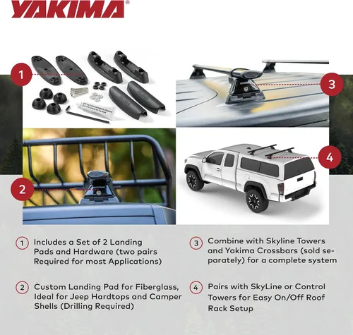 Vista 4 de Yakima Landing Pad Fixed Point Tower Installation Mounts