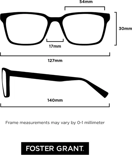 Vista 5 de Foster Grant Men's Sawyer Multi Focus™ Progressive Reading Glasses Mate plomizo/transparente