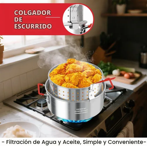 Vista 5 de Freidora de pescado de propano para exteriores de 10 cuartos Quemador de propano de 50,000 BTU