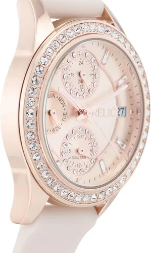 Vista 6 de Relic by Fossil Womens Camila Quartz Watch with SiliconeAlloy Strap