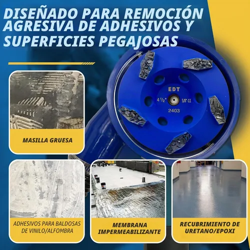 Vista 2 de 4,5" muela abrasiva triturada PCD del microprocesador para el retiro