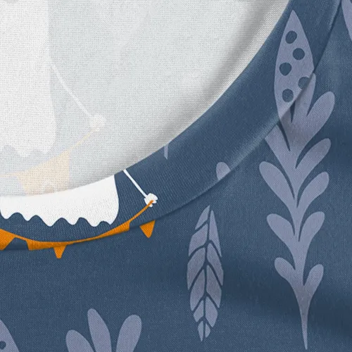 Vista 5 de Vestido de Halloween para mujer casual holgado manga larga con estampado para disfraz