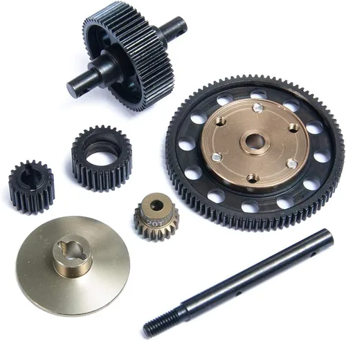 Vista 2 de QUE-T - Juego de engranajes rectos de transmisión de acero resistente para 1/10 Axial SCX10