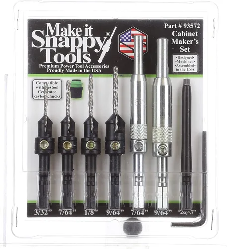 Vista 2 de Snappy Tools - Juego de gabinetes de 7 piezas compatible con mandriles Centrotec Festool