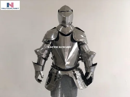 Vista 5 de NauticalMart Disfraz de caballero medieval de armadura - LARP Wearable Auténtico
