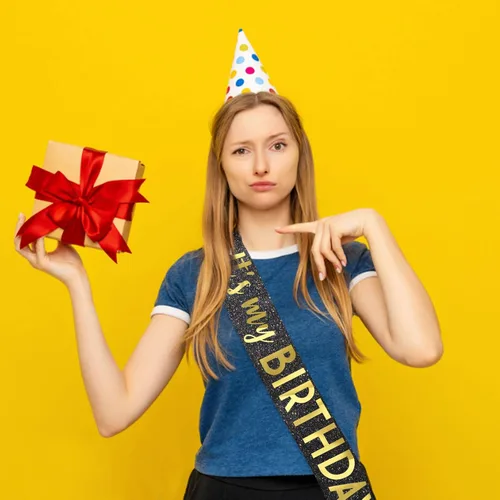 Vista 4 de Banda negra de cumpleaños – Banda «It's My Birthday» – Decoraciones de cumpleaños para mujeres, cumpleaños, niñas, accesorios de cumpleaños Negro