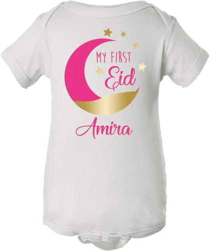 Vista 4 de Traje de bebé personalizado para Eid - Añade tu nombre - Regalo personalizado de Eid para niños Chill